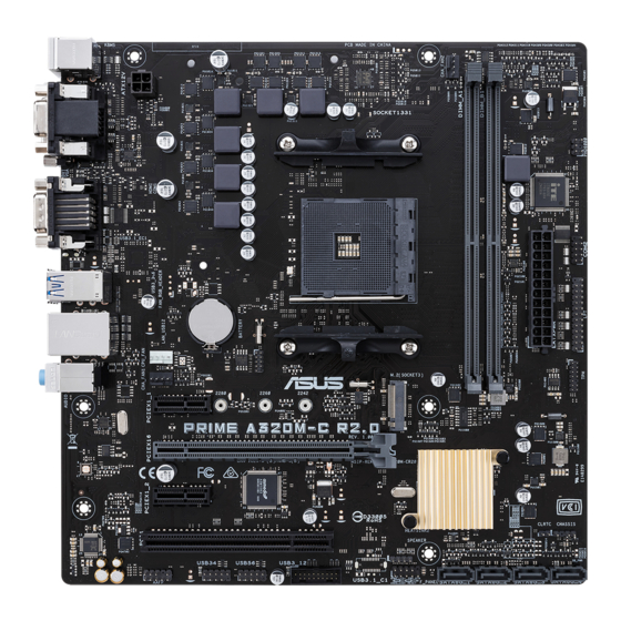 Asus PRIME A320M-C R2.0 Schnellstarthilfe