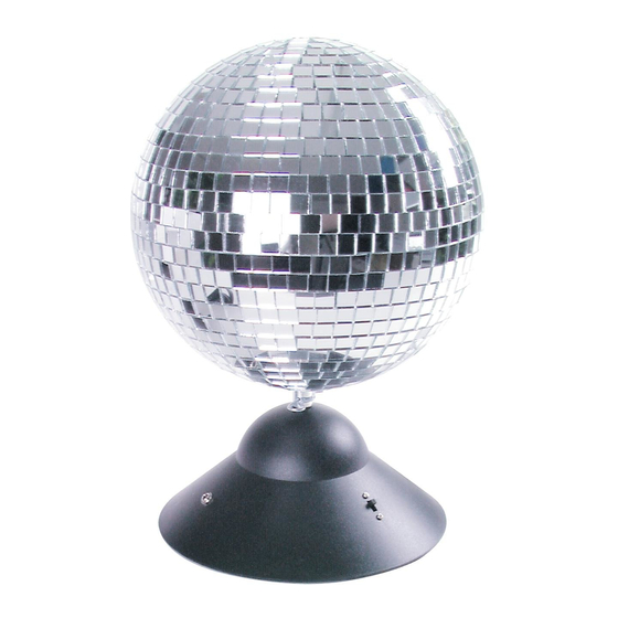 EuroLite Mirrorball with Base Bedienungsanleitung