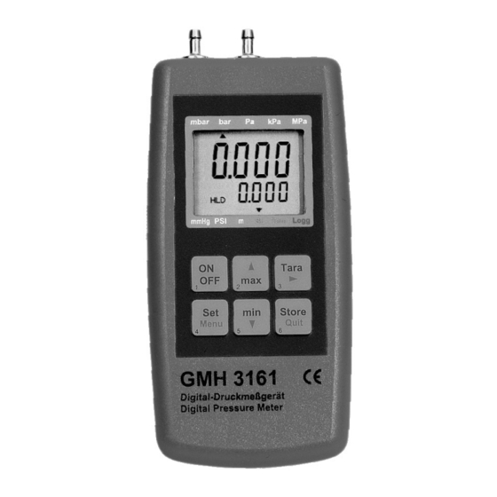 GREISINGER electronic GMH3161-13 Bedienungsanleitung