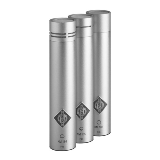 Neumann.Berlin series 180 Bedienungsanleitung
