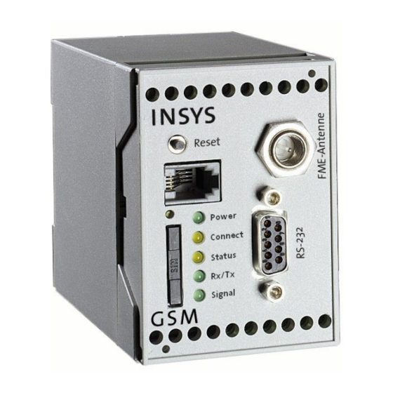 INSYS  GSM Benutzerhandbuch