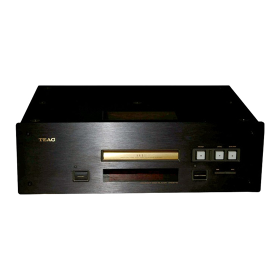 Teac VRDS-10 Bedienungsanleitung