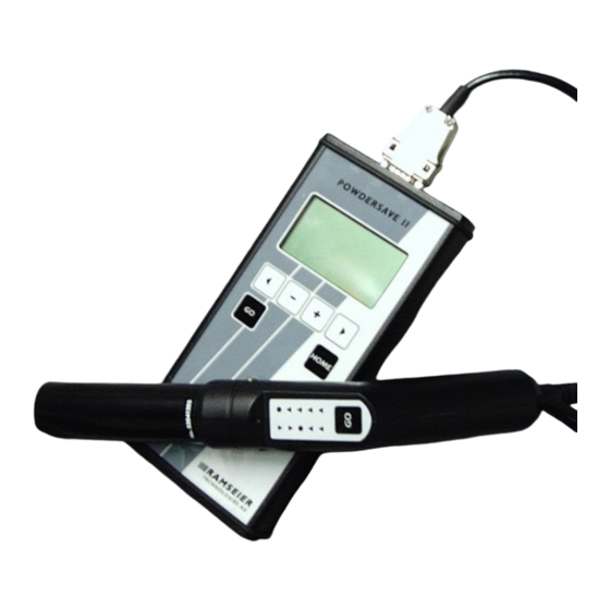 TQC POWDERSAVE II Bedienungsanleitung