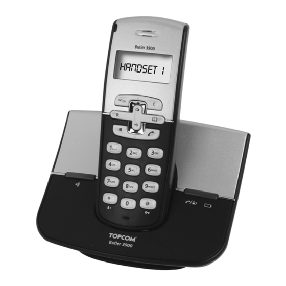 Topcom butler 3900 TWIN Gebrauchsanweisung