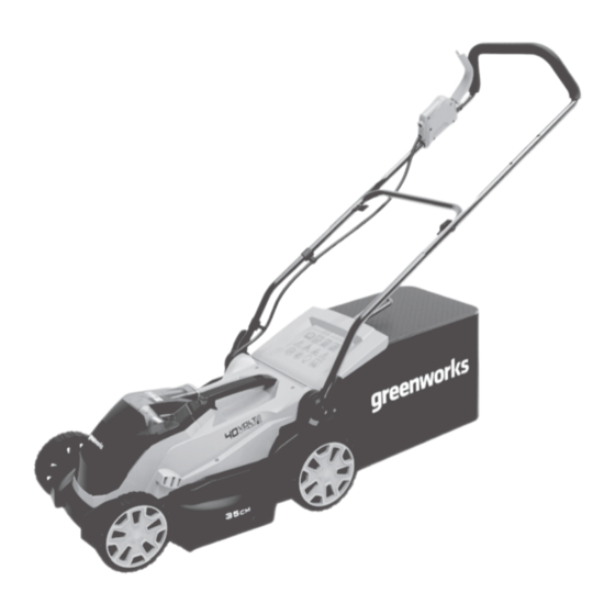 GreenWorks G40LM35K2X Bedienungshandbuch