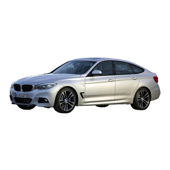 BMW 3er Gran Turismo Betriebsanleitung