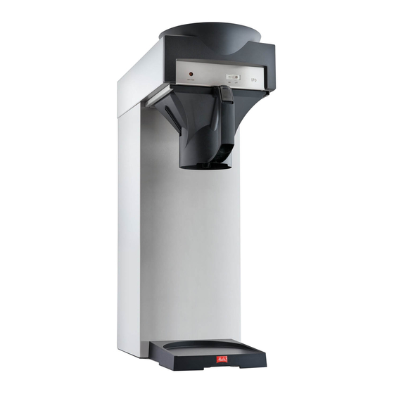 Melitta M170 MT Gebrauchsanleitung