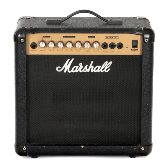 Marshall G15RCD Handbücher