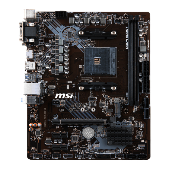 MSI B450M PRO-M2 V2 Bedienungsanleitung