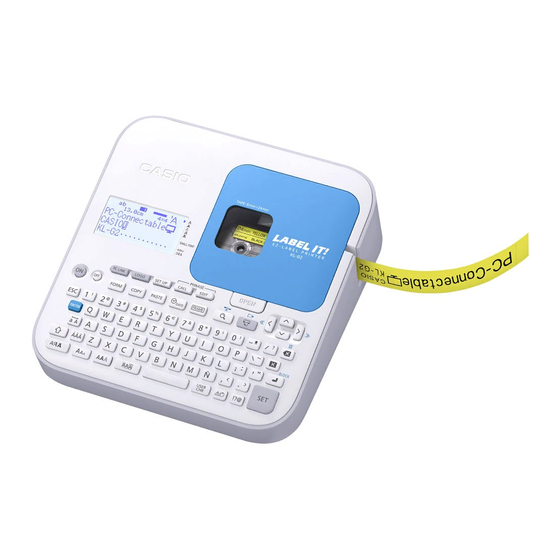 Casio KL-G2 Bedienungsanleitung