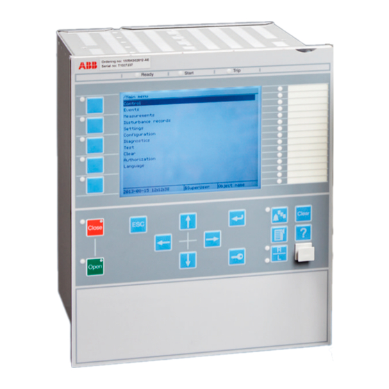 ABB RED670 2.1 IEC Produktdatenblatt