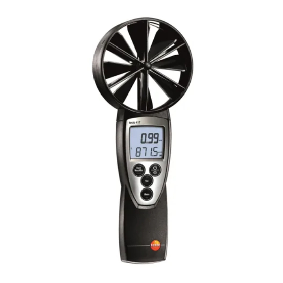 testo 417N Bedienungsanleitung