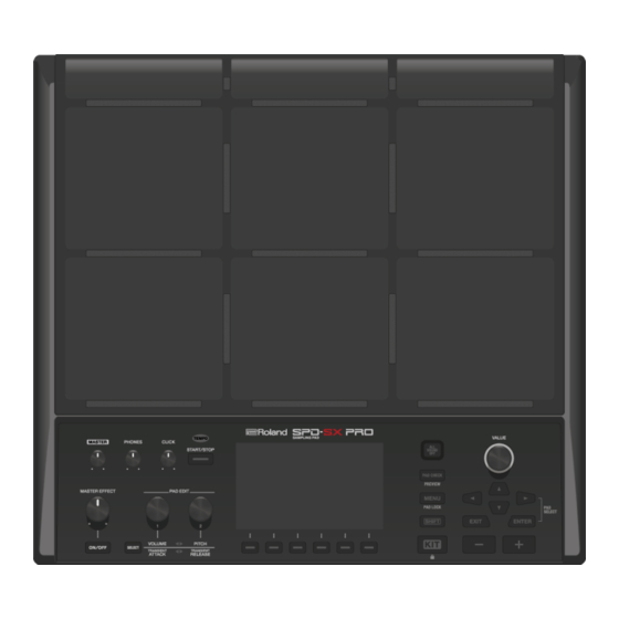 Roland SPD-SX PRO Referenz-Anleitung