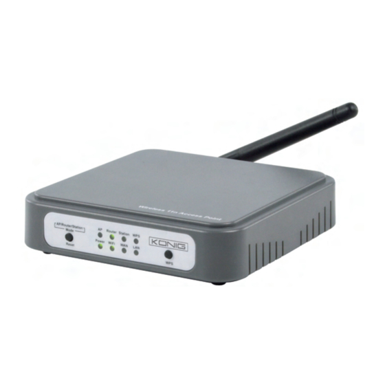 Konig Electronic CMP-WNAP20 Anleitung