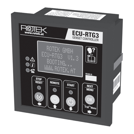 Rotek ECU-RTG3 Benutzer- Und Wartungshandbuch