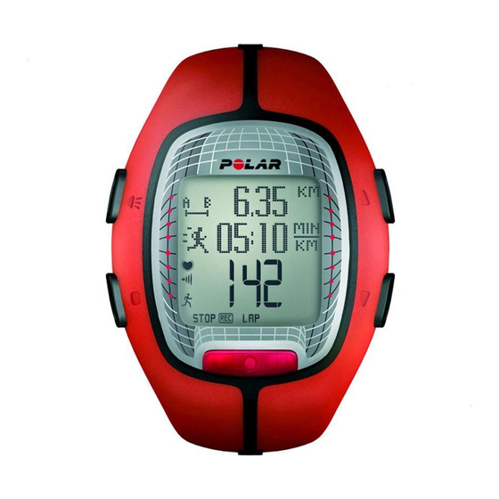 Polar RS300X Kurzanleitung