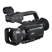 Sony xdcam PXW-Z90T Bedienungsanleitung