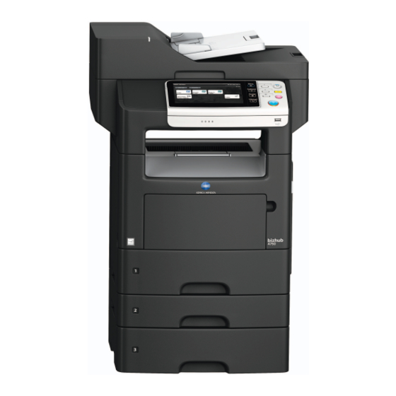 Konica Minolta bizhub 4750 Bedienungsanleitung