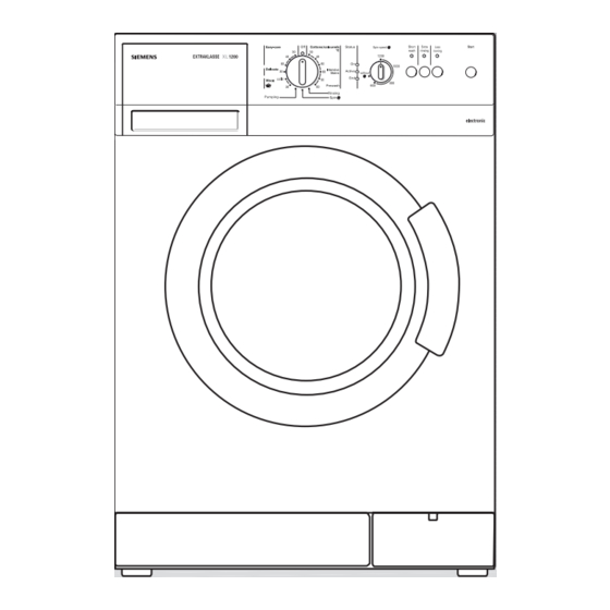 Siemens EXTRAKLASSE XL 1200 Gebrauchs- Und Aufstellanleitung