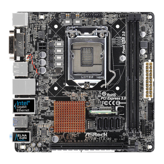 ASROCK Z170M-ITX/ac Handbuch