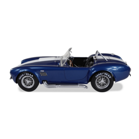 Agora Models 1965 SHELBY COBRA 427 SEM0COMPETITION Bauanleitungen