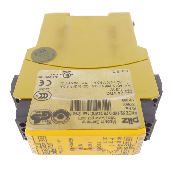 Pilz PNOZ X2.1VP Betriebsanleitung