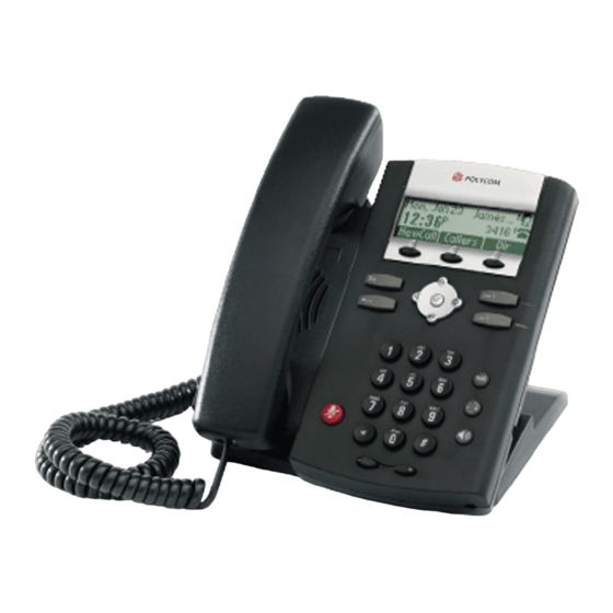 Polycom SoundPoint IP 320 Benutzerhandbuch