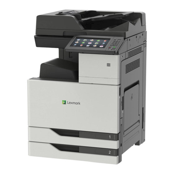 Lexmark CX921 Benutzerhandbuch