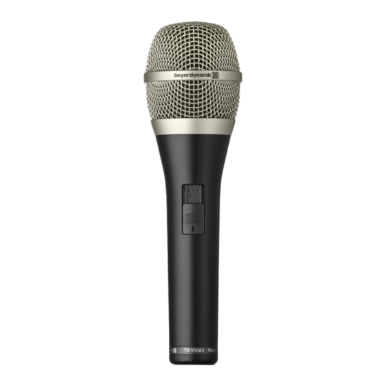 Beyerdynamic TG V50d Anleitung