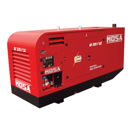 Mosa GE 335 FSX Bedienungs- Und Wartungshandbuch