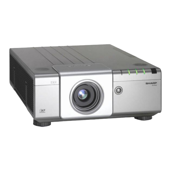Sharp XG-P610X Einrichtungsanleitung