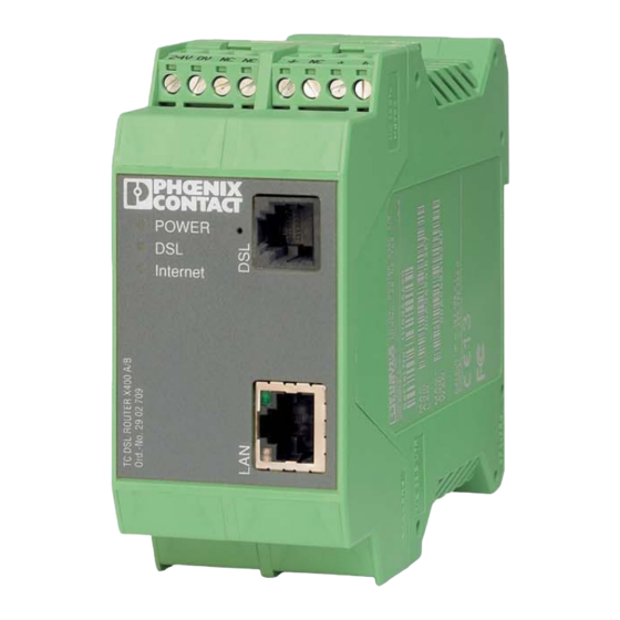 Phoenix Contact TC DSL X400 A/B Anwenderhandbuch