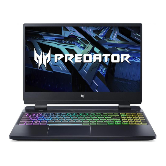 Acer PREDATOR HELIOS 300 Benutzerhandbuch
