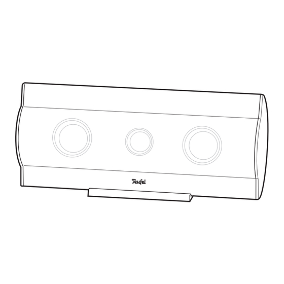 Teufel CL 100 C Technische Beschreibung Und Bedienungsanleitung