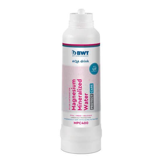 BWT AQA drink Bedienungsanleitung