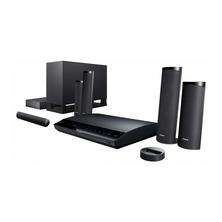 Sony BDV-E780W Montageanleitung