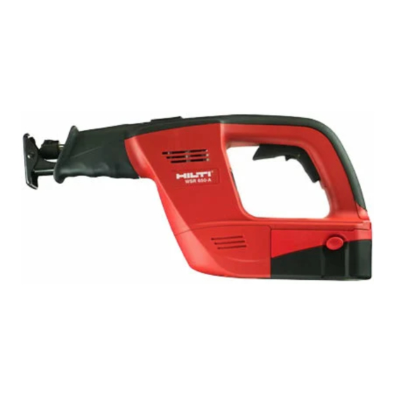 Hilti WSR 650-A Bedienungsanleitung