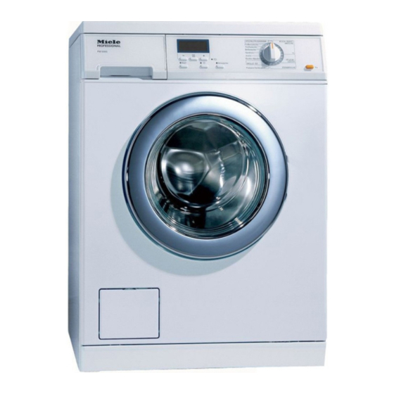 Miele professional PW 5065 Gebrauchs- Und Aufstellanweisung