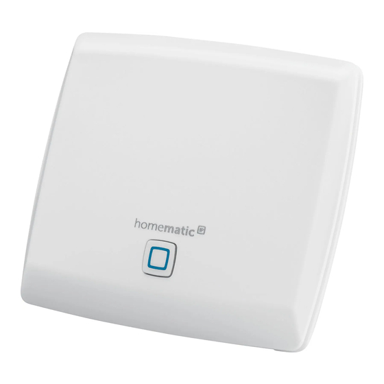 HomeMatic HmIP-HAP Montageanleitung Und Bedienungsanleitung