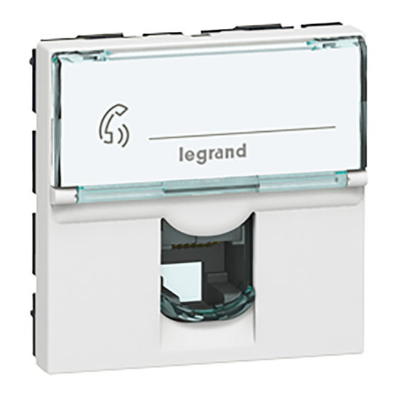 LEGRAND RJ 12 Bedienungsanleitung