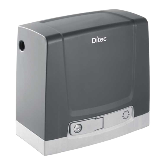 entrematic Ditec NeoS Serie Bersetzung Der Originalbetriebsanleitung