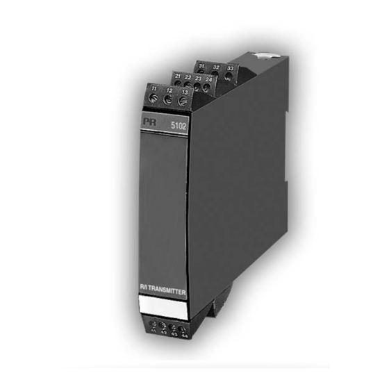PR electronics PRetrans 5102 Handbuch