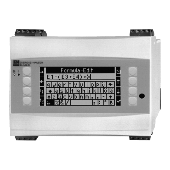 Endress+Hauser RMM621 Technische Information