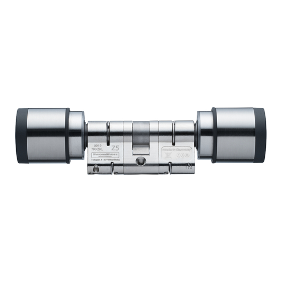 Simons Voss Technologies Cylinder AX Z5 Modularity Kurzanleitung