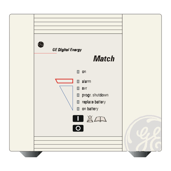 GE Digital Energy Match 500 Bedienungshandbuch