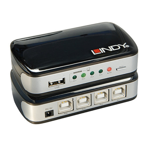 Lindy USB 2.0 AutoSwitch PRO Handbücher