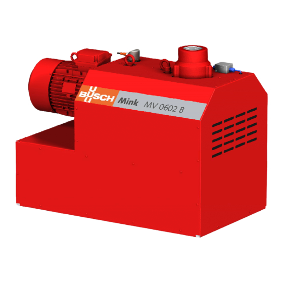 Busch Mink MV 0602 B Betriebsanleitung
