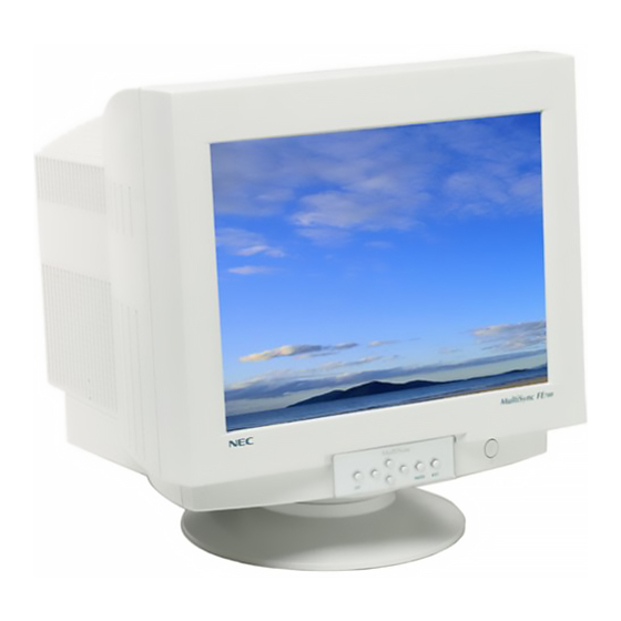 NEC MultiSync FE700 Serviceanleitung
