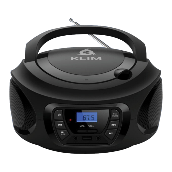 KLIM Boombox Benutzerhandbuch