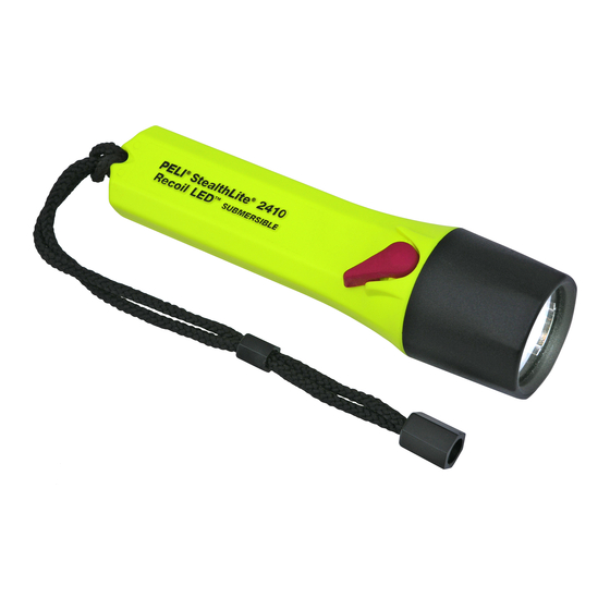 PELI StealthLite 2410 Recoil LED Gebrauchsanweisung